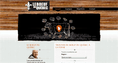 Desktop Screenshot of boeufquebec.com