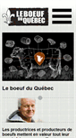 Mobile Screenshot of boeufquebec.com